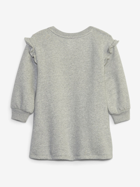 GAP Baby mikinové šaty s logom GAP