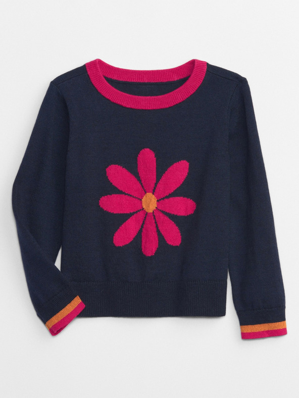 GAP Baby sveter s kvetinou GAP