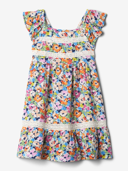 GAP Baby vzorované šaty zo zmesi ľanu GAP