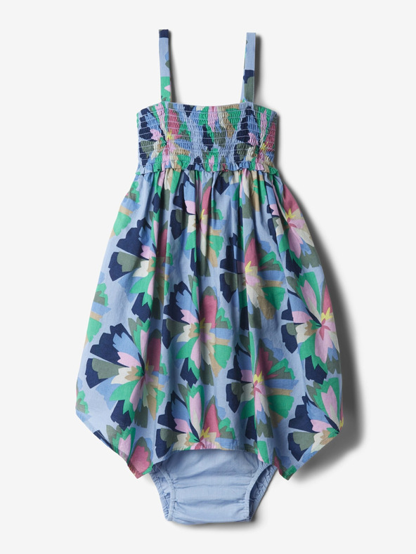 GAP Baby vzorované šaty zo zmesi ľanu GAP