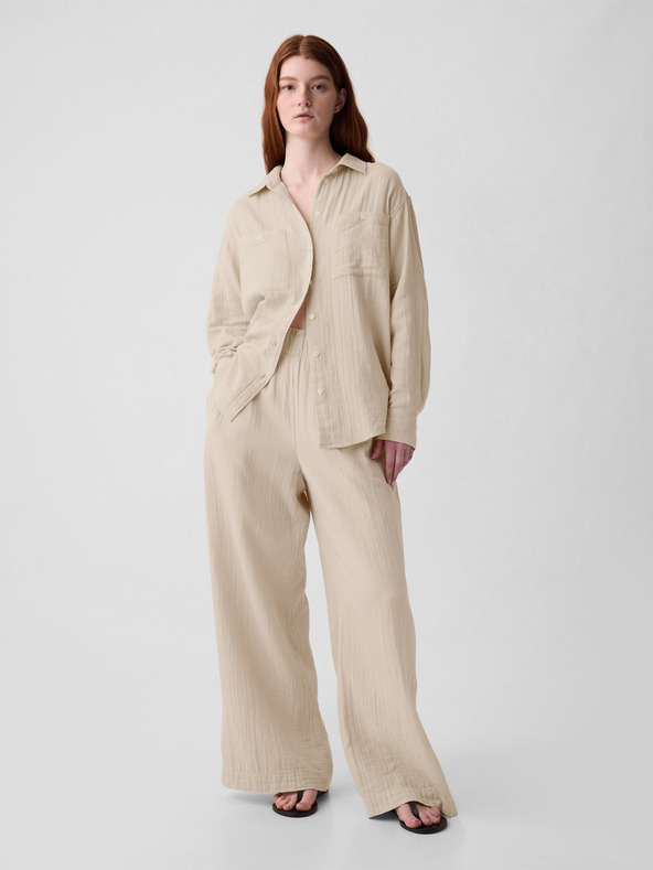 GAP Mušelínová oversize košeľa GAP