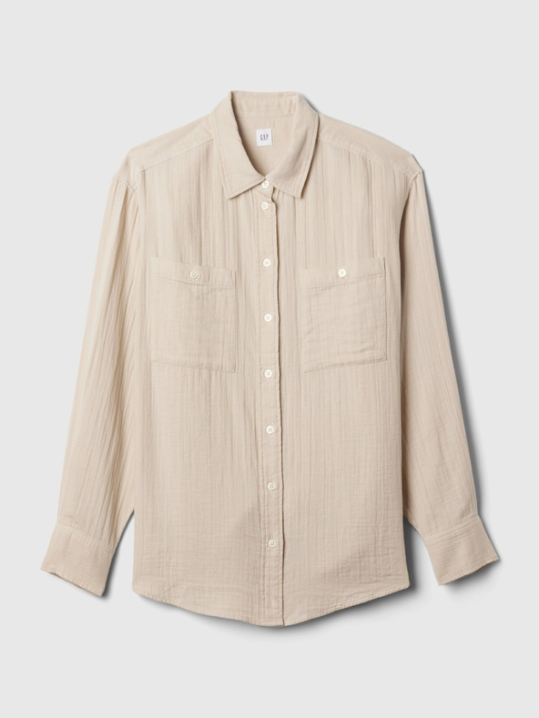 GAP Mušelínová oversize košeľa GAP