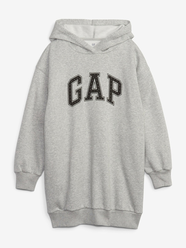 GAP Detské mikinové šaty s logom GAP