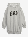GAP Detské mikinové šaty s logom GAP