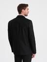 Ombre Clothing Čierna pánska bunda Ombre Oblečenie