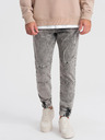 Ombre Clothing Šedé pánske džínsy Ombre oblečenie