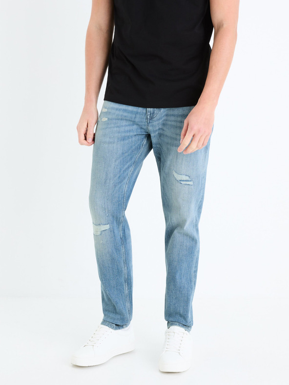 Celio Modré pánske slim fit džínsy Celio Gostroy