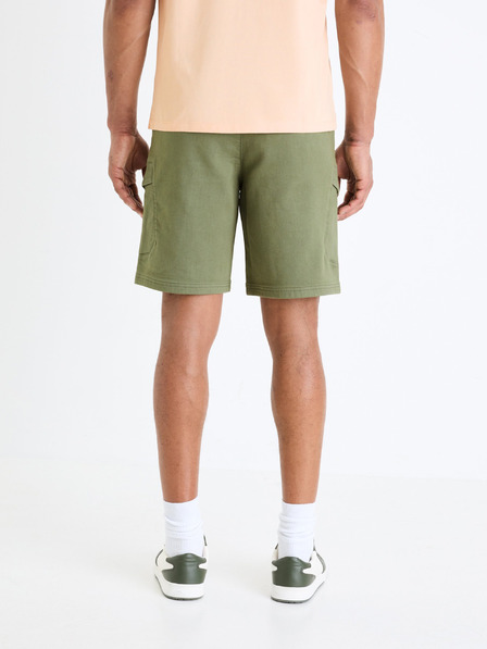 Celio Khaki pánske cargo šortky Celio Gojogbm