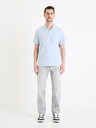 Celio Šedé pánske džínsy Celio C15 straight Fodroit 30