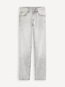 Celio Šedé pánske džínsy Celio C15 straight Fodroit 30