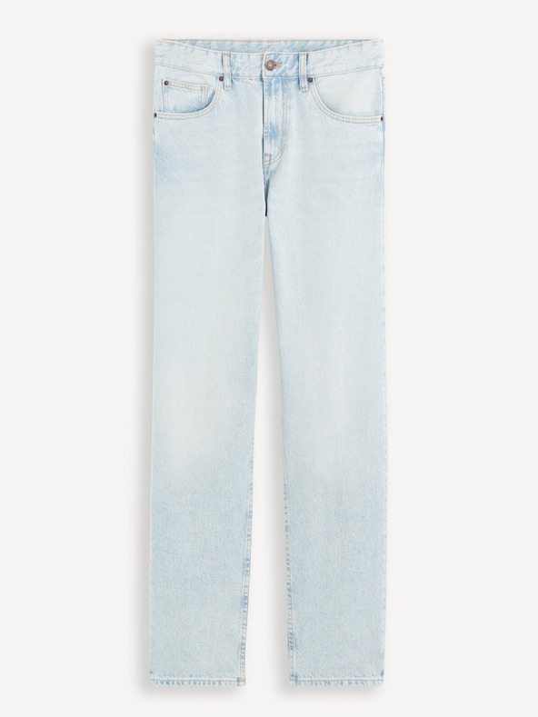 Celio Svetlomodré pánske džínsy Celio C15 straight Fodroit 30