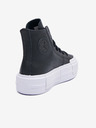 Converse Čierne dámske kožené členkové tenisky Converse Chuck Taylor All Star Cruise Leather