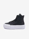 Converse Čierne dámske kožené členkové tenisky Converse Chuck Taylor All Star Cruise Leather