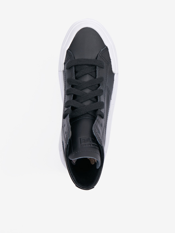 Converse Čierne dámske kožené členkové tenisky Converse Chuck Taylor All Star Cruise Leather