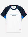 Celio Biele pánske športové tričko Celio Marvel Captain America