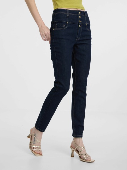 Orsay Tmavomodré dámske skinny džínsy ORSAY