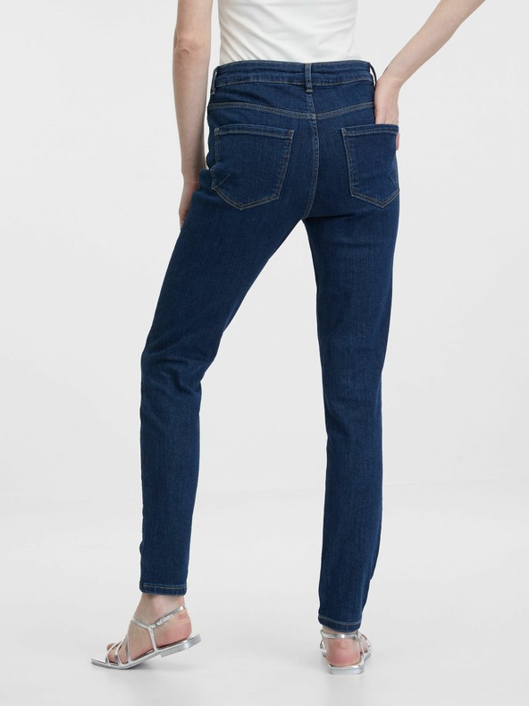 Orsay Tmavomodré dámske skinny džínsy ORSAY