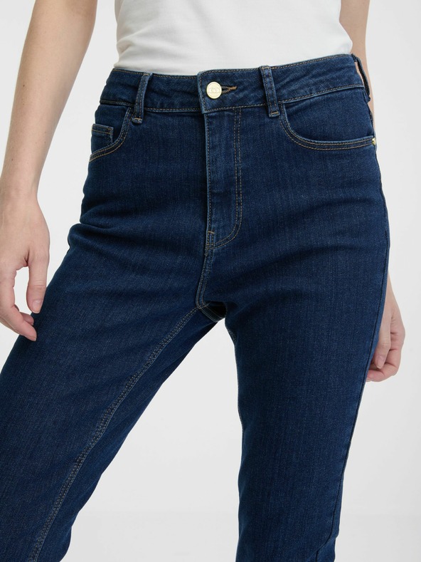 Orsay Tmavomodré dámske skinny džínsy ORSAY