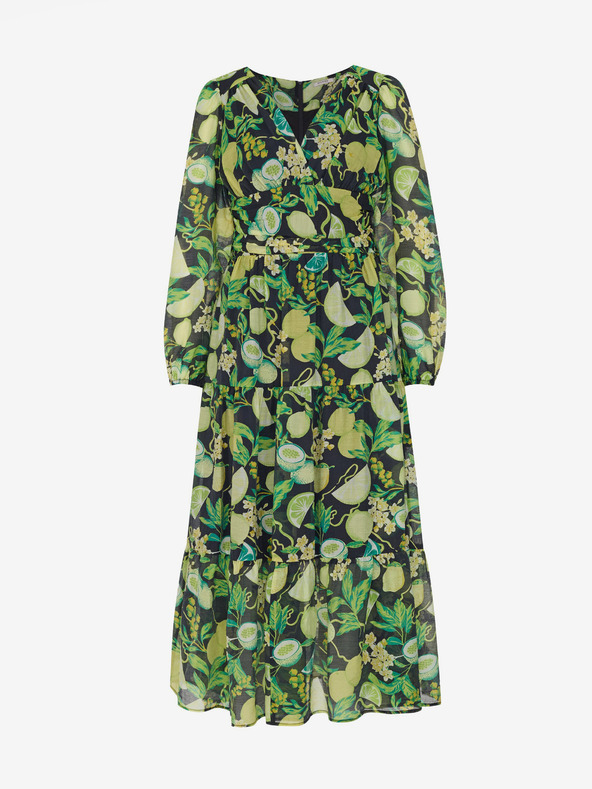 Orsay Čierno-žlté dámske vzorované maxi šaty ORSAY