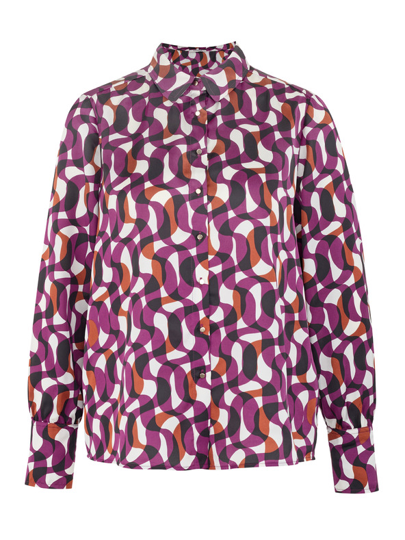 Orsay Fialová dámska vzorovaná košeľa ORSAY