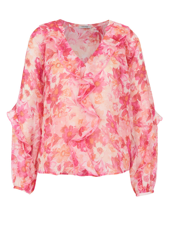 Orsay Ružová dámska kvetovaná blúzka ORSAY