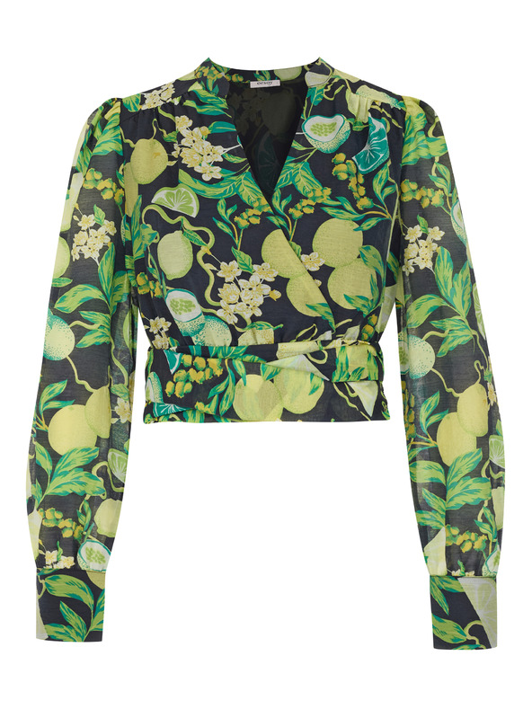 Orsay Čierno-žltá dámska vzorovaná blúzka ORSAY