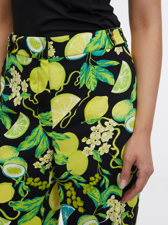 Orsay Čierno-žlté dámske vzorované nohavice ORSAY