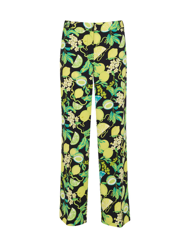 Orsay Čierno-žlté dámske vzorované nohavice ORSAY