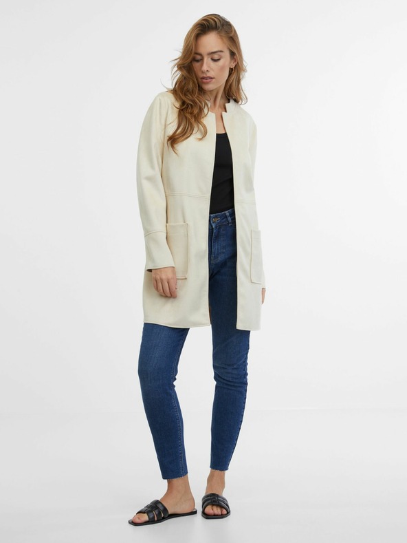 Orsay Béžová dámska koženková bunda ORSAY