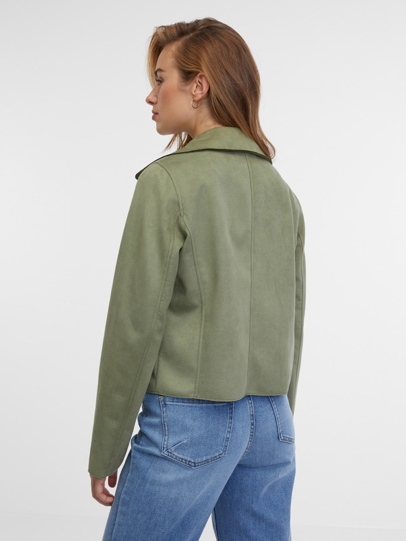 Orsay Kaki dámska bunda v semišovej úprave ORSAY