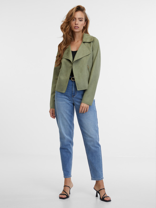 Orsay Kaki dámska bunda v semišovej úprave ORSAY