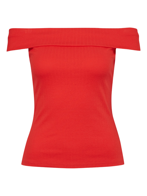 Orsay Červené dámske tričko s krátkym rukávom ORSAY