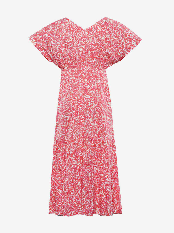 ALPINE PRO ALPINE PRO Červené dámske letné šaty Graana