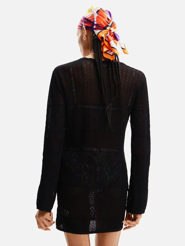 Desigual Desigual El Cairo Čierne dámske plážové šaty