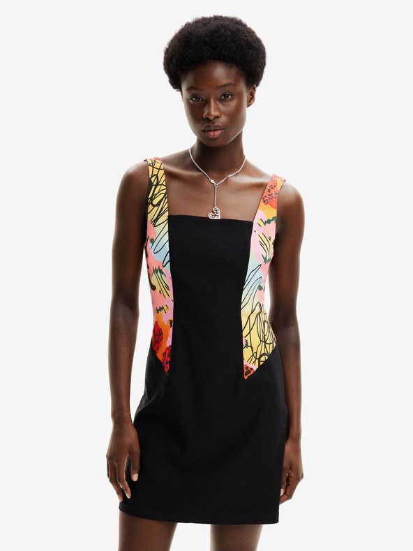 Desigual Desigual x M. Christian Lacroix Marbella Čierne dámske šaty