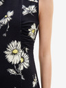 Desigual Desigual Lorean čierne dámske kvetované šaty
