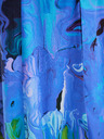 Desigual Modré dámske kvetované maxi šaty Desigual Bleu