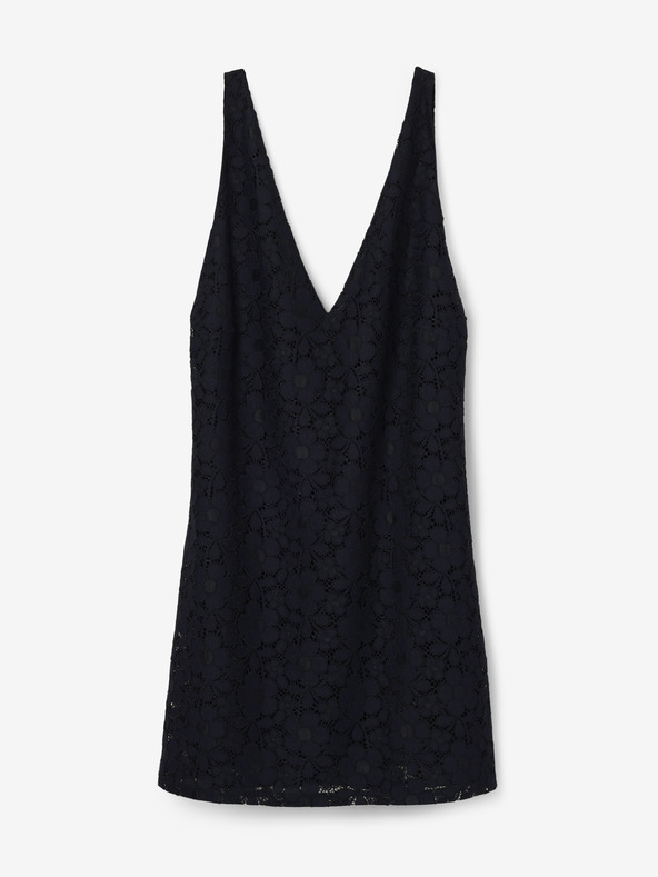 Desigual Čierne dámske čipkované šaty Desigual