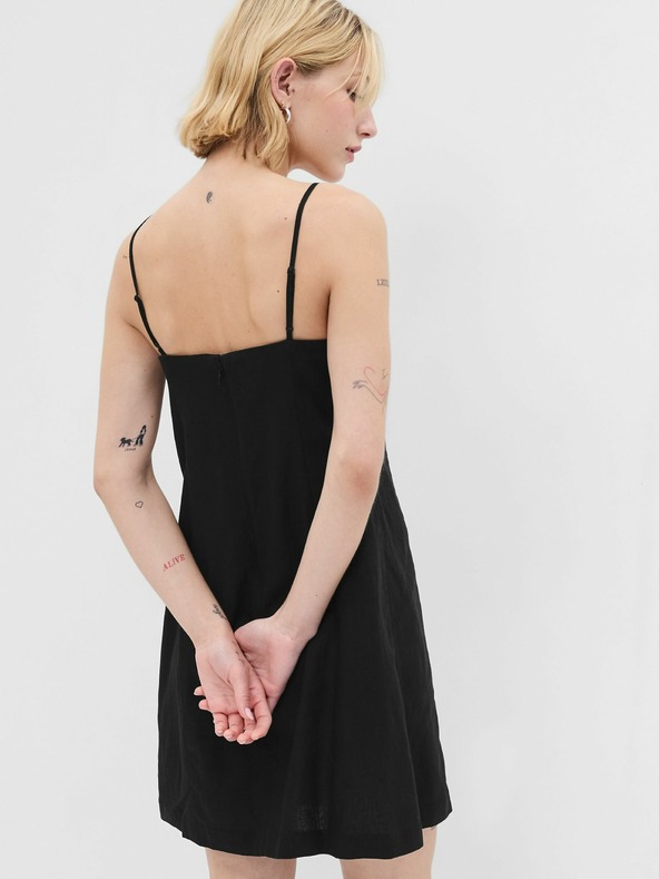 GAP Lněné mini šaty GAP