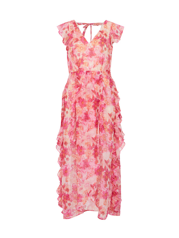 Orsay Ružové dámske kvetované maxišaty ORSAY