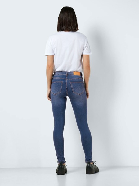 Noisy May Tmavomodré dámske džínsy skinny fit Noisy May Billie