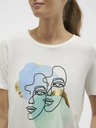 Vero Moda Vero Moda krémová dámska košeľa Facey