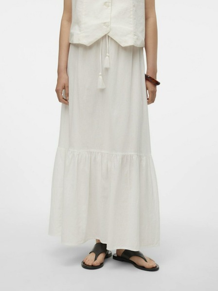 Vero Moda Biela dámska maxi sukňa Vero Moda Pretty