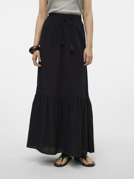 Vero Moda Čierna dámska maxi sukňa Vero Moda Pretty