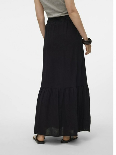 Vero Moda Čierna dámska maxi sukňa Vero Moda Pretty