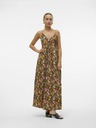 Vero Moda Vero Moda Page dámske žlto-oranžové kvetované maxi šaty