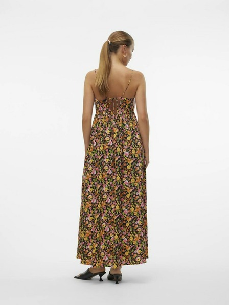 Vero Moda Vero Moda Page dámske žlto-oranžové kvetované maxi šaty
