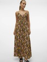 Vero Moda Vero Moda Page dámske žlto-oranžové kvetované maxi šaty
