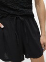 Vero Moda Čierne dámske šortky s plátnom Vero Moda Linn