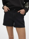 Vero Moda Čierne dámske džínsové šortky Vero Moda Tess
